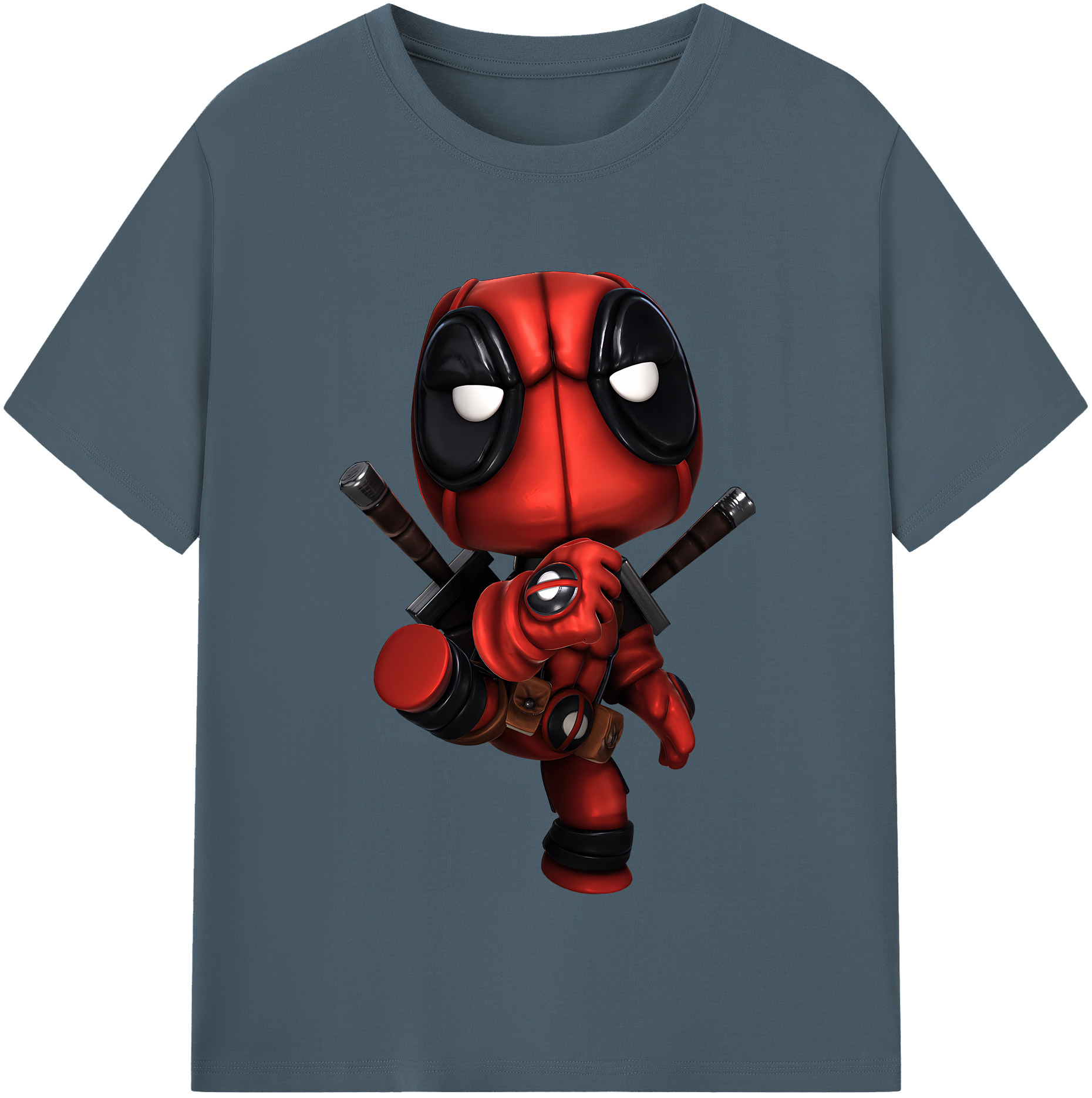 （画像用） Deadpool デッドプール 綿100％半袖Tシャツ（フロントプリント）